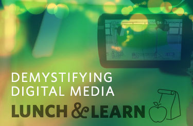 demystifying digital media lunch and learn logo