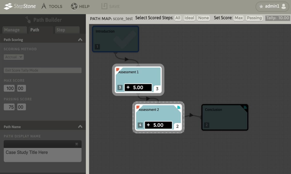 stepstone interface showing new scoring features