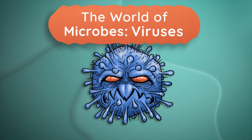 The world of microbes: Viruses video title